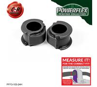 Powerflex Heritage Fr o, Supporti 24mm per Audi 80, 90 4WD + Est 83-92