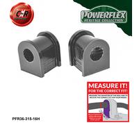 Powerflex Heritage Posteriore o,Spazzole 16mm per Mazda Rx-8 (2003-2012)