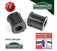 Powerflex Heritage Posteriore o,Spazzole 20mm per Porsche 911 964 89-94