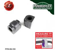 Powerflex Heritage Ant. o , Spazzole 18mm per BMW 5 Series E28 (82-88)