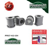 Powerflex Heritage Rrarb Spazzole 15mm per Porsche 911 Epoca 67-69 PFR57-412-15H