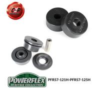 Powerflex Heritage Satinato Mnt Supporto Sml + Lrge Spazzole per Porsche 911 964