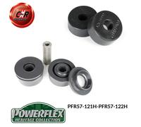 Powerflex Heritage Satinato Supporto Sml + Lrge Spazzole PFR57-121H/PFR57-122H