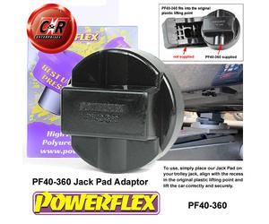 Powerflex Jackpad Adattatore per Mercedes W213 S213 C238 A238 16on PF40-360