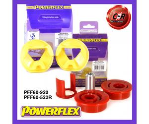 Powerflex Lowengmnt Inserti + Upengmnt Boccola per Renault Kangoo 2 08-