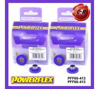 Powerflex Motore + Cambio Supporto Mnt Spazzole per Saab 96 (60-79) PFF66