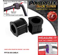 Powerflex Nero Anelli ARB Anteriori 24Mm Per Delta 1600 GT 86-92 PFF30-303-24BLK