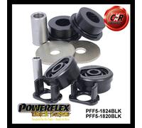 Powerflex Nero Basso EngMnt Sml + Grandi Bush Per Mini Countryman Gen1 4WD 10-16