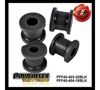 Powerflex Nero Fr ARB 22Mm + Fr ARB ToLinkArm Bushes 18Mm Per Mercedes SL 89-01