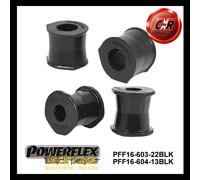 Powerflex Nero Fr ARB-Chass 22mm + Fr ARB-Arm Bushes 13mm Per Fiat Punto2 99-05