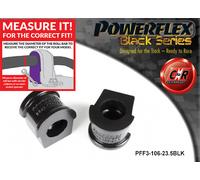 Powerflex Black Anteriore Arb-Ctrlarm Spazzole per Audi S2 Coupe 91-96
