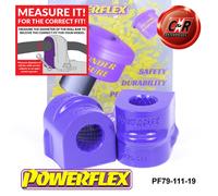 Powerflex Serie Nera Posteriore Bronzine Barra Antirollio 19mm per Tvr T350