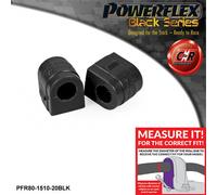 Powerflex Black RR o, Spazzole 20mm per Saab 9-5 YS3G 2WD 10-12 PFR80-1510-20BLK