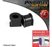 Powerflex Nero Supporti ARB 19mm Per Rover 200 89-95, 400 90-95 PFR63-407-19BLK