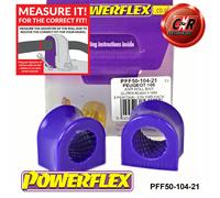 Powerflex Barra Rollio Esterno Spazzole 21mm per Peugeot 106 Non Gti/Rallye