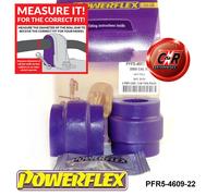 Powerflex Posteriore o,Spazzole 22mm per BMW x Series X5 E53 (99-06)
