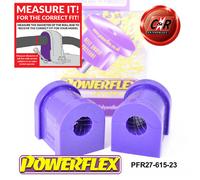 Powerflex Posteriore o,Spazzole 23mm per Jaguar XF, Xfr X250 (08-15)