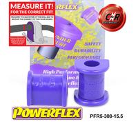Powerflex Posteriore o, Mnt Spazzole 15.5mm per BMW 6 Series E24 (82-89)