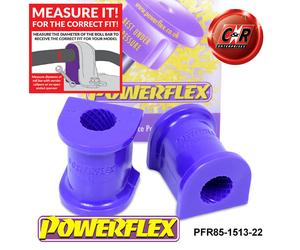 Powerflex Posteriore o,Supporto Spazzole 22mm per VW Caddy Mk3.5 (06/10-20)
