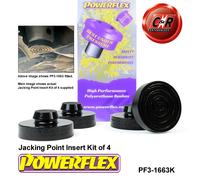 Powerflex Presa Punto Kit Inserti Di 4 Per VW Golf5 Golf Plus (03-09) PF3-1663K