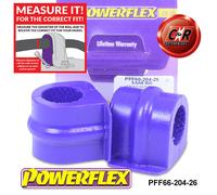 Powerflex Road Anteriore Antirollio Barra Supporti 26mm per Saab 9-3 (98-02)