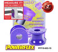 Powerflex Road Anteriore Bronzine Barra Antirollio 15mm per Ford Ka (96-08)