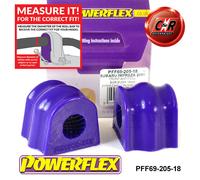 Powerflex Road Anteriore Bronzine Barra Antirollio 18mm per Interno (98-03)
