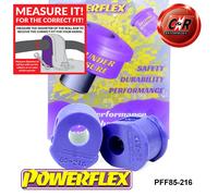 Powerflex Road Anteriore o,Interno Spazzole 15mm per VW Golf MK1 Cabina (73-94)
