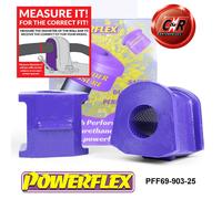 Powerflex Road Anteriore Rollio Bronzine Barra 25mm Per Interno (2009-2014)