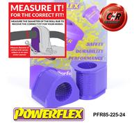 Powerflex Road Posteriore o,Interno Spazzole 24mm per VW Jetta Mk1 (79-84)