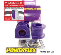 Powerflex Road Posteriore o,Spazzole 22mm per Jaguar Daimler x Type 01-09