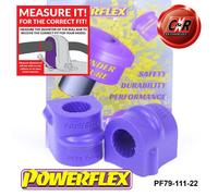Powerflex Road Serie Posteriore Rollio Bronzine Barra 22mm per Tvr Sagaris