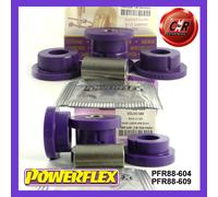 Powerflex RR IN + Fuori RR Lowarm Spazzole per Volvo S80-Mk1 00-07
