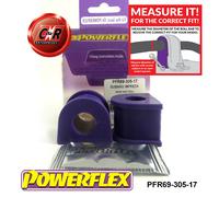 Powerflex Rrarb-Chass Spazzole 17mm per Impreza + Wrx Sti GD, Gg 00-07