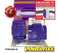 Powerflex Anteriore o,Supporto Spazzole 18mm Per BMW E28 5 Serie (82-1988)