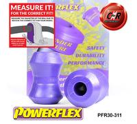 Powerflex RR o,Esterno Spazzole per Delta 1600 Gt & HF Turbo 2WD 86-92 PFR30-311