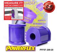 Powerflex RR o, Spazzole 20mm per Porsche 924 E S Tutti, 944 82-85 PFF57-209-20