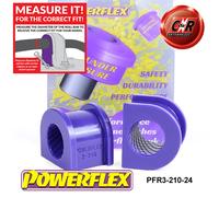 Powerflex Posteriore o,Spazzole 24mm per Audi A4 + Avant B7 (4WD) (05-08)