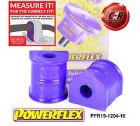 Powerflex Rrarb A Chass Spazzole 18mm per Messa a Fuoco Mk2 05-10 + Familiare