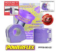 Powerflex Anteriore Rollio Bronzine Barra 22mm per Peugeot 208 (2012-2019)