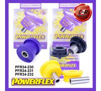 Powerflex Superiore Motore Boccola + Basso Coppa Olio per Elise S2 01-11
