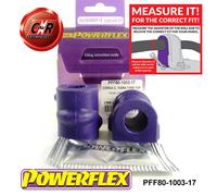 Powerflex Anteriore o,Spazzole 17mm per Opel Tigra Twin Top B (04-09)