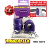 Powerflex Anteriore o, Mnt Spazzole 18mm Per Opel Tigra Twintop 04-