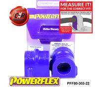 Powerflex Anteriore o, Mnt Spazzole 22mm per Opel Astra MK4, G 98-04