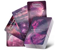 Powerful Romantic Love Oracle Cards Deck, Tarocchi con significati, Anime gemelle e fiamme gemelle Oracle Tarocchi carte per principianti, relazioni d'amore