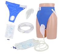 Powerful Sacchetti per urina maschile riutilizzabili, catetere esterno per uomini, set di sacchetti per urina maschile per pazienti costretti a letto e incontinenza urinaria, con 2 sacchetti per