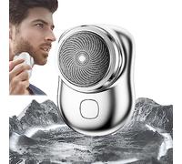 Powerful Storm Shaver, 2023 New Upgrade Powerful Storm Shaver for Men, Mini Shaver Portable Electric Shaver, Rechargeable USB Electric Shaver, Suitable for Any Scene (Argent)