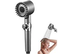 Powerful Wash Shower Filter, High Pressure Showerhead With Massage Brush, 3 Modalità Filtered Shower, Handheld Showerhead With Massage, Bathroom Showerhead With High Pressure