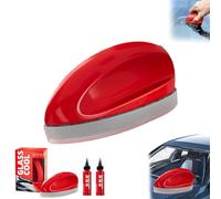 Powerful Windshield Cleaner & Oil Film Remover,visiglass - Protezione per vetri,Car Glass Oil Film Remover,Car Glass Cleaner,Car Glass Cleaning Mouse,Auto Interior Exterior Glass Wiper Cleaning Kit
