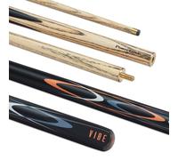 PowerGlide Bastone per Stecca da Biliardo in 2 Pezzi, con Manico in Legno di Frassino e Testa con Design Decalcomania, Giunto in Ottone, Dimensioni 144,8 cm, Punta da 10 mm